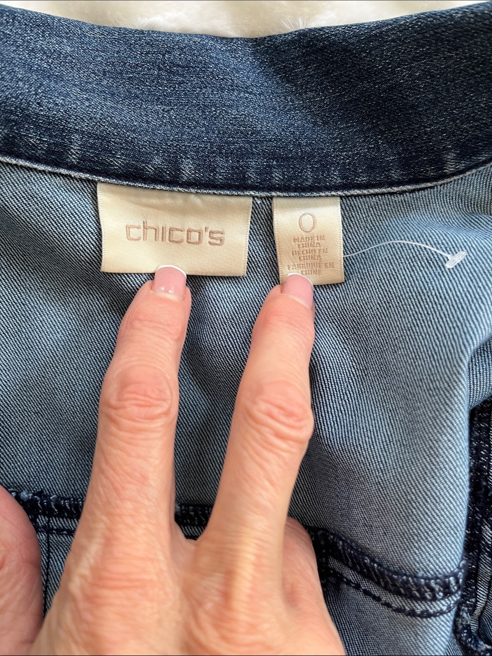 Classic Dark Blue Denim Jacket - Women's - Picture 8 of 8